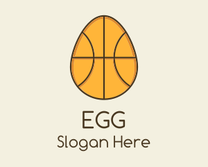 Egg Basketball Ball logo design