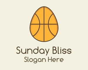 Sunday - Egg Basketball Ball logo design