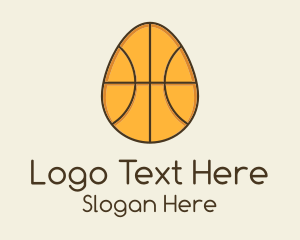 Basketball Team - Egg Basketball Ball logo design