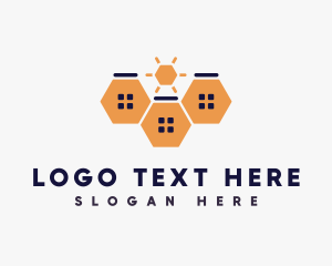 Developer - Hexagon Apartments Sunset logo design