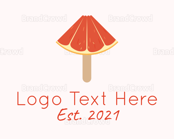 Grapefruit Popsicle Dessert Logo