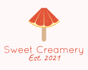 Grapefruit Popsicle Dessert  logo design