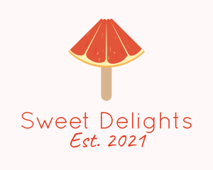 Grapefruit Popsicle Dessert  logo design