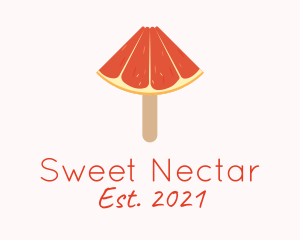 Grapefruit Popsicle Dessert  logo design