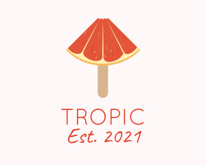 Grapefruit Popsicle Dessert  logo design