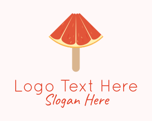 Grapefruit Popsicle Dessert  Logo