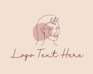 Dermatology - Cosmetics Woman Makeup logo design