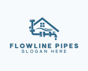 Faucet Plumbing Pipe logo design