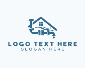 Plumbing - Faucet Plumbing Pipe logo design