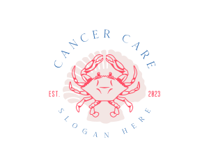 Cancer - Crustacean Crab Shell logo design