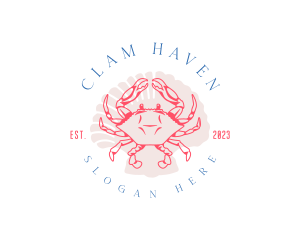 Clam - Crustacean Crab Shell logo design