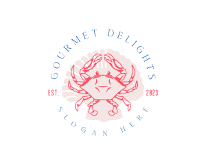 Crustacean Crab Shell logo design