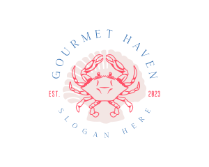 Crustacean Crab Shell logo design