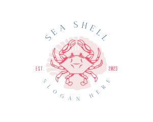 Crustacean Crab Shell logo design
