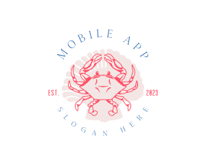 Aquarium - Crustacean Crab Shell logo design