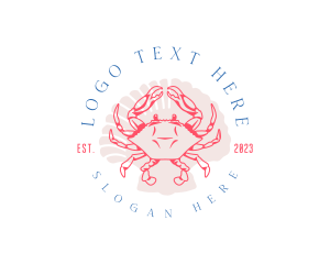 Crustacean Crab Shell Logo