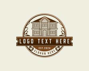 Vintage - Renovation Realty Builder logo design