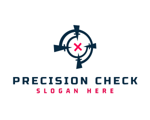 Crosshair Target Aim logo design