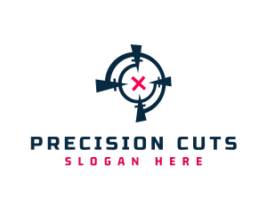 Crosshair Target Aim logo design