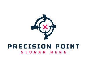 Crosshair Target Aim logo design