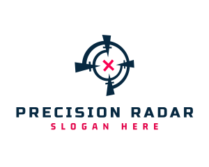 Crosshair Target Aim logo design