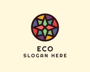 Holiday - Star Mosaic Window logo design