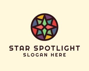 Star Mosaic Window logo design