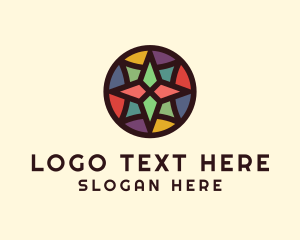 Lantern - Star Mosaic Window logo design
