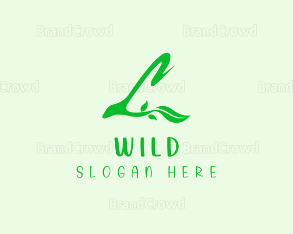Leaf Plant Letter L Logo