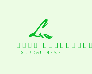 Leaf Plant Letter L Logo