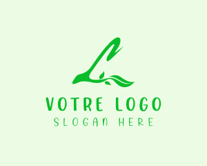 Leaf Plant Letter L Logo