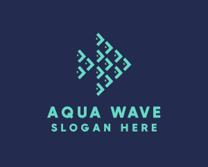 Oceanic - Geometric Marine Fish logo design