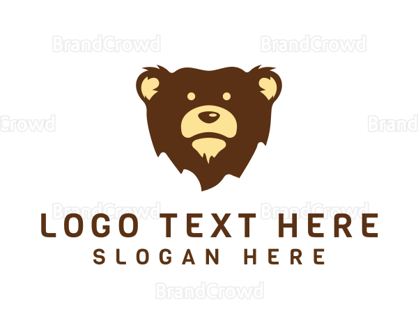 Grizzly Bear Animal Logo