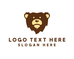 Outdoor - Grizzly Bear Animal logo design