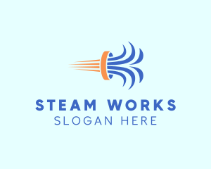 Steam - Wind Exhaust Ventilation logo design