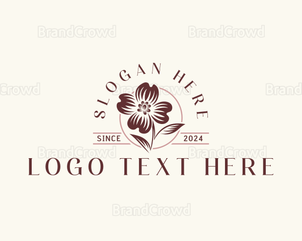 American Dogwood Flower Logo