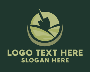 Natural - Nature Garden Shovel logo design