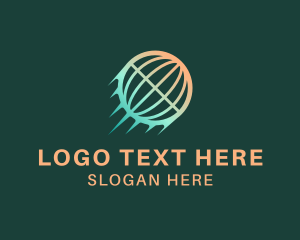 Delivery Service - Fast Delivery Globe logo design