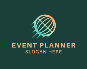 Planet - Fast Delivery Globe logo design