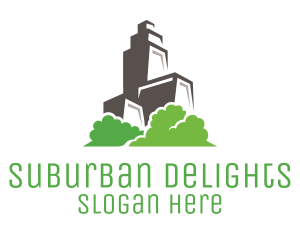 Suburban - Green Eco Condominium logo design