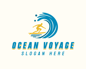 Ocean Surfing Tide logo design