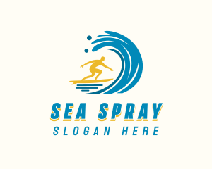 Ocean Surfing Tide logo design