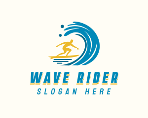 Ocean Surfing Tide logo design