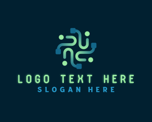 Tech - Circuit Technology Startup logo design