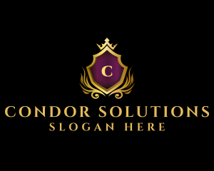 Royal Shield Luxe logo design