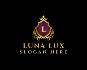 Royal Shield Luxe logo design