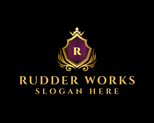 Royal Shield Luxe logo design