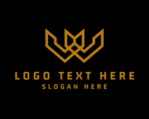 Abstract  Luxury Letter W Logo
