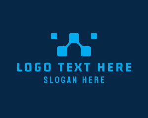 Layers - Digital Tech Letter W logo design