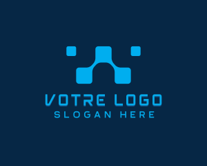 Commercial - Digital Tech Letter W logo design